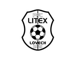 fc Litex lovetch Verein Logo Symbol schwarz Bulgarien Liga Fußball abstrakt Design Vektor Illustration