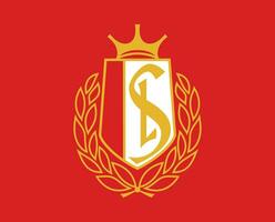 Standard de Lüttich Verein Symbol Logo Belgien Liga Fußball abstrakt Design Vektor Illustration mit rot Hintergrund