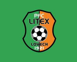 fc litex lovetch klubb logotyp symbol bulgarie liga fotboll abstrakt design vektor illustration med grön bakgrund