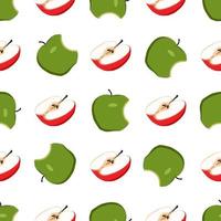 illustration på temat stort färgat sömlöst äpple vektor