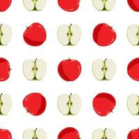 illustration på temat stort färgat sömlöst äpple vektor
