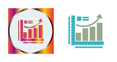Wachstumsdiagramm-Vektorsymbol vektor