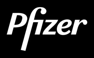 pfizer Vektor Logo - - schwarz Farbe Silhouette - - amerikanisch pharmazeutische Konzern Das Forschung und Entwicklung Impfungen und medizinisch Produkte. Apotheke Labor.