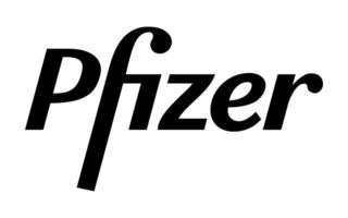 pfizer Vektor Logo - - schwarz Farbe Silhouette - - amerikanisch pharmazeutische Konzern Das Forschung und Entwicklung Impfungen und medizinisch Produkte. Apotheke Labor.