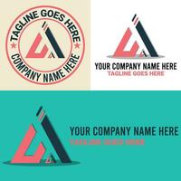 branding Identität Unternehmen, Brief Kennzeichen und minimalistisch Logo Design vektor