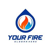 modern Feuer Logo Konzept oder Symbol Design. Vektor Illustration