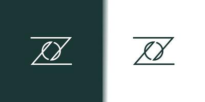 brev z logotyp design element vektor med modern begrepp