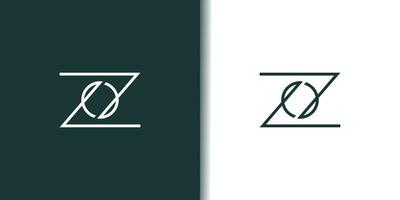 Brief z Logo Design Element Vektor mit modern Konzept