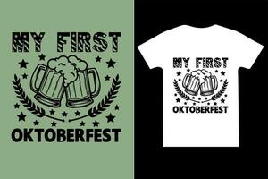 min först oktoberfest t skjorta design oktoberfest t skjorta design vektor