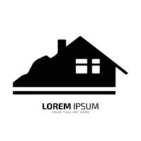 minimal och abstrakt logotyp av Hem ikon hus vektor silhuett isolerat design hotell