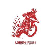 minimal och abstrakt logotyp av lera cykel ikon smuts cykel vektor silhuett isolerat design på ljus bakgrund