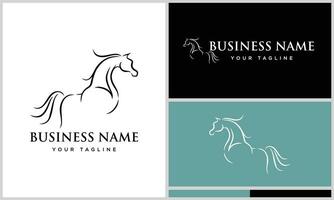 arabisch Pferd Logo Design Vorlage vektor