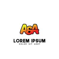 aa första logotyp design vektor