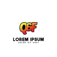 qf första logotyp design vektor