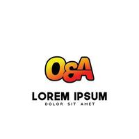 oa första logotyp design vektor