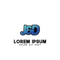 jd Initiale Logo Design Vektor