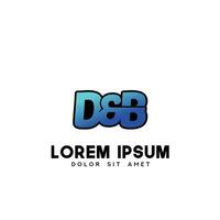 db Initiale Logo Design Vektor