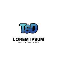 td första logotyp design vektor