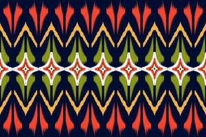 ethnische abstrakte ikat-kunst. nahtloses muster in stammes-, volksstickerei und mexikanischem stil. aztekischer geometrischer kunstornamentdruck.design für teppich, tapete, kleidung, verpackung, stoff, bezug, textil vektor