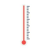 termometer platt ikon kontrollera temperatur illustratör. vektor