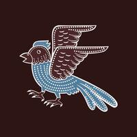 Vogel fliegend Symbol dekorativ Vektor Bild Illustration