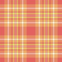 Textur Vektor Muster von prüfen nahtlos Tartan mit ein Hintergrund Plaid Textil- Stoff.