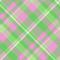 Plaid Tartan Textur von Hintergrund Stoff Vektor mit ein Muster nahtlos Textil- überprüfen.