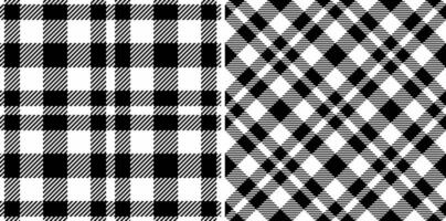 Muster prüfen Textil- von nahtlos Hintergrund Plaid mit ein Textur Stoff Tartan Vektor. vektor