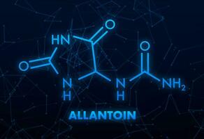 molekyl biologi. allantoin formel. molekyl biologi. allantoin formel, bra design för några syften. vektor