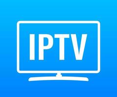 iptv Abzeichen, Symbol, Logo Vektor Lager Illustration