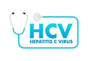 Hepatitis c Virus. zum Gesundheitswesen Design. Welt Gesundheit Tag Konzept. Vektor Illustration.