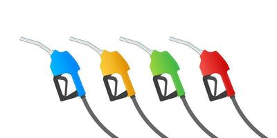 bränslen bensin eller diesel vektor webb baner. fyllning stationer nätverk, petroleum. vektor illustration.