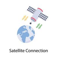 trenderande satellitkoncept vektor