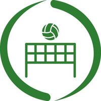 Beachvolleyball-Vektorsymbol vektor