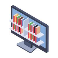 Konzepte für Online-Bibliotheken vektor