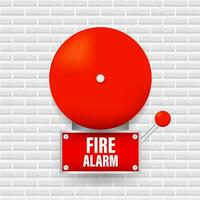 Feuer Alarm System. Feuer Ausrüstung. Vektor Illustration