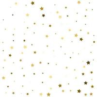 goldene Sterne goldene Sterne festliches Muster vektor
