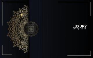 Luxus-Mandala-Hintergrund mit goldener Arabeske vektor