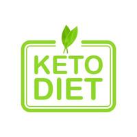 ketogen diet logotyp tecken. keto diet. vektor illustration