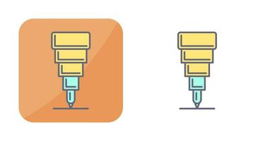 Stiftvektorsymbol mit feiner Spitze vektor