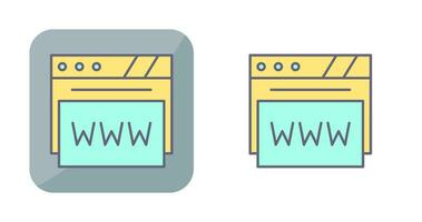 Webbrowser-Vektorsymbol vektor