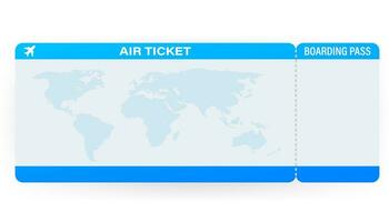 Fluggesellschaft Tickets oder Einsteigen bestehen Innerhalb von Besondere Bedienung Umschlag. Vektor Illustration.