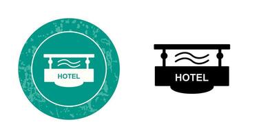 Vektorsymbol für Hotelzeichen vektor