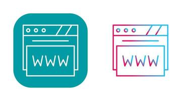 Webbrowser-Vektorsymbol vektor