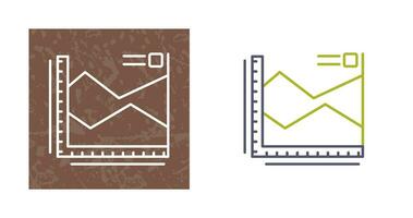 Spline-Diagramm-Vektorsymbol vektor