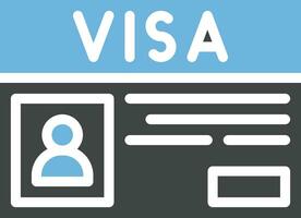 Visa Symbol Bild. vektor