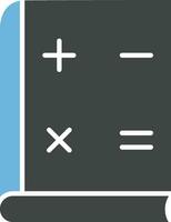 Mathe Buch Symbol Bild. vektor