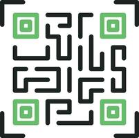qr Code Symbol Vektor Bild. geeignet zum Handy, Mobiltelefon Apps, Netz Apps und drucken Medien.