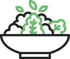 Salat Symbol Vektor Bild. geeignet zum Handy, Mobiltelefon Apps, Netz Apps und drucken Medien.