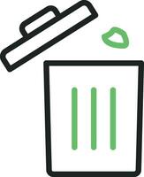 Müll können Symbol Vektor Bild. geeignet zum Handy, Mobiltelefon Apps, Netz Apps und drucken Medien.